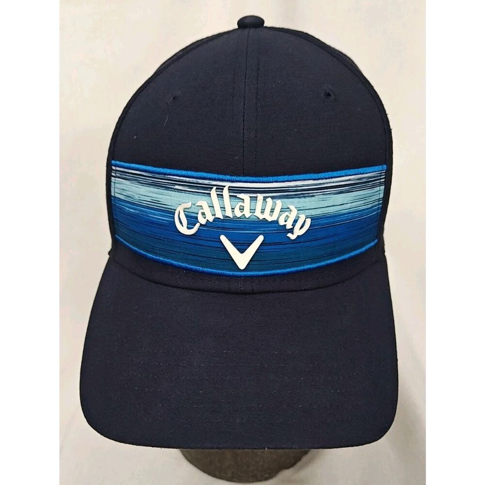 Callaway Golf Hat Cap Navy‎ Blue Strips Adjustable Champions Golf club